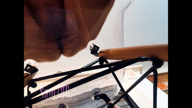 Samantha 38G: Bbw Sam38g v bílé podprsence a kalhotkách