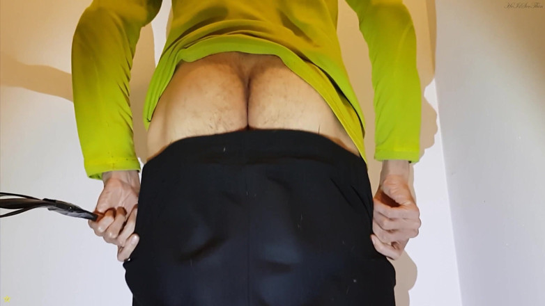 HeIsSooThin: Spanking My Butt with a Spank Paddle