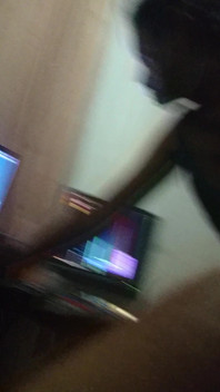 Stepmom Comes to See What I'm Doing on the Computer