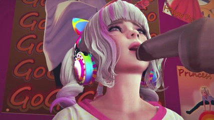 Waifu club 3D: Hráčská dívka olizuje tvého ptáka svým jazykem