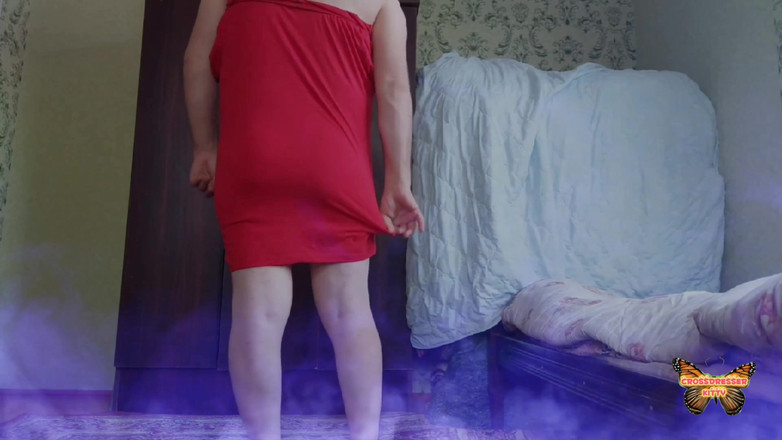 Kitty_Cross: Hot Booty Femboy Model Crossdresser Homemade Striptease Big Ass Legs...