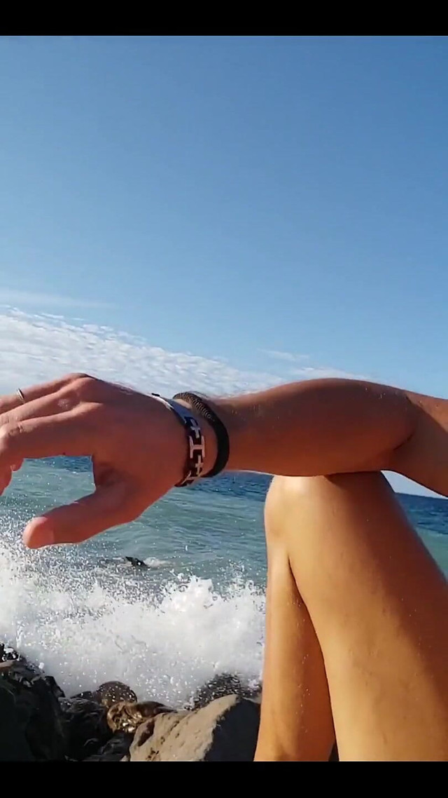 At the Beach (Boy jerking off)