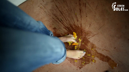 Czech Soles - foot fetish content: I'll crush fruits and you'll lick it off of my...