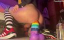 Femboy Raine: 두 개의 Xl 몬스터에 엉덩이를 튕기는 험악한 펨보이!!