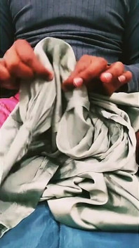 Saténové hedvábné honění porno - mrdka na saténové Silky Green Salwar z Bhabhi 82