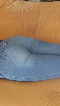 Stepson Jerks off My Ass While Resting, Big Cock Cumming Twice