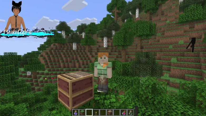 Manor Cookie: Minecraft Mod потребує природи - Стів і Алекс мастурбують і демонструють деякі особливості! Як сперма!