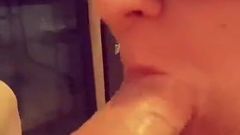 Cumshot in the Neighbor&#039;s Beautiful Mouth