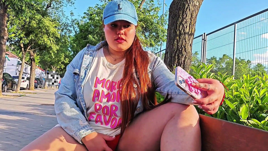 My Stepbrother's Wife Asks Me to Help Her Enjoy Her Fantasy of Masturbating in Public and Giving Me Squirts After My Visit. (Latin curvy redhead)