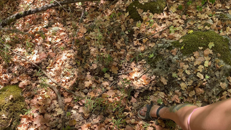 Hairy couple: Sborrata nella foresta 4K
