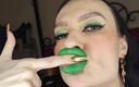 Princess18_: Green Minty Lipstick Glossy Pouty Bimbo Kisses 4K Ultra HD