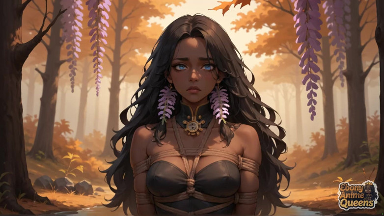 Ebony Anime Queens: Lecca la foresta ebano della regina dell'autunno! XXX, sesso, prima...