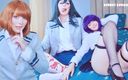 Spooky Boogie: Hentai -spel: Tre sexiga klasskamrater från Uaacademy försöker förföra dig att...