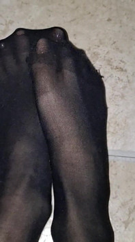 Sexy in Knee High Black Nylons