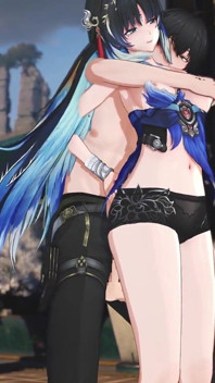Wuthering Waves - Yangyang und Rover intime sexszene - Hentai-animation 3D