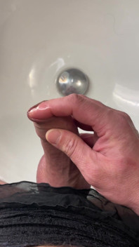 Close up Cum in Sexy Suit