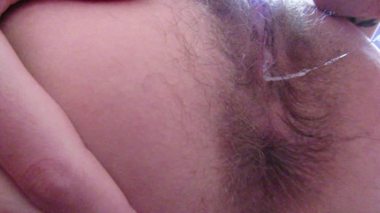 Cuteblonde666: Fingering my extreme hairy wet big clit pussy
