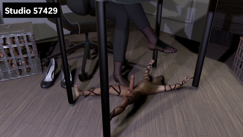 Studio 57429: ใต้เท้าไนลอนของเลขา Giantess