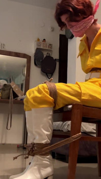 April O'neil Cosplay Chairtied