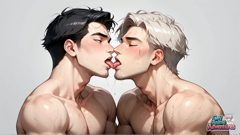 Gay Anime Adventures: セクシーな男性たちがこのクリーム色の筋肉祭で踊り合いましょう!史上最もホットなゲイポルノ!