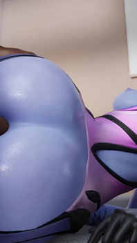 Sürtük widowmaker para için sıkı anal seks yapıyor büyük zenci yarağı