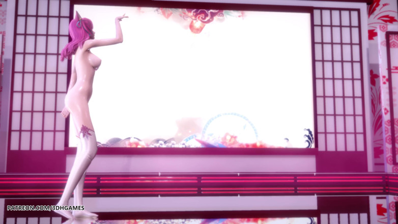 3D-Hentai Games: [MMD] IU - LILAC Spirit Blossom Ahri Sexy Naked League Of...