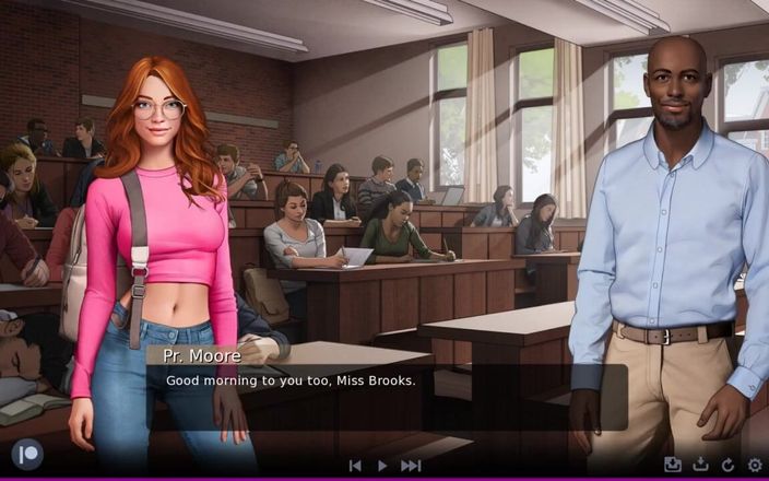 Miss Kitty 2K: Lust campus - teil 6 Streberin flirtet