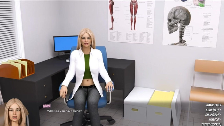 LoveSkySan69Real: Cure My Addiction [v0.11.1] Part 9 Doctor Striptease - Best Handjob Ever.. by...