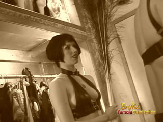 Erotic Female Domination: laal baalon vaali gulaam ke saath bities