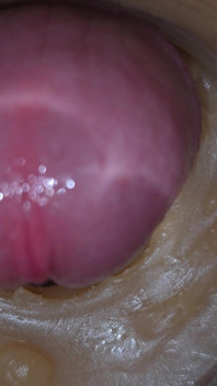 Precum Squirting in My Pussy Toy Camera in Vagina 4K. Extreme Close up!