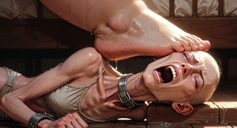 YOUR BEST FANTASY: Fat Mistress Steps on Skinny Slave Face - Hard Trampling Humiliation