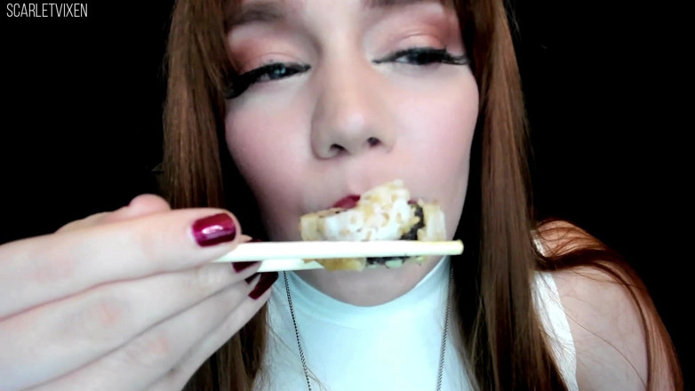 Scarlet Vixen: Przerwa na lunch Giantess Sushi