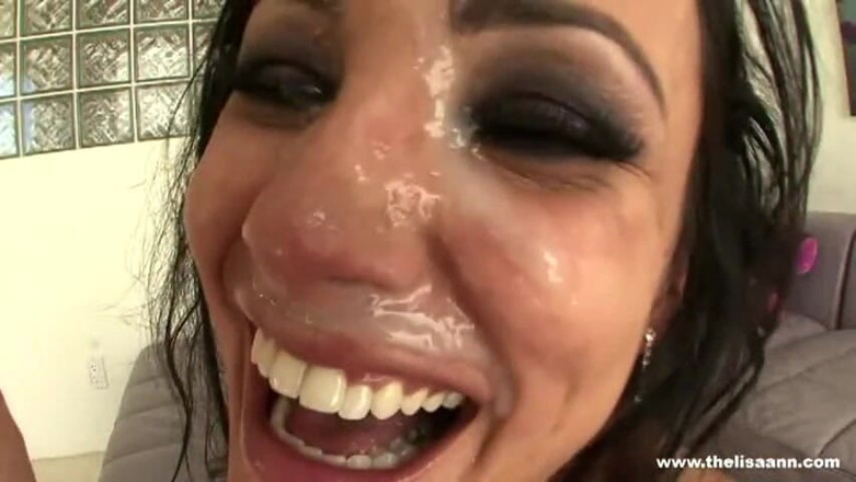 The Lisa Ann: Lisa ann hardcore poV con enorme facciale