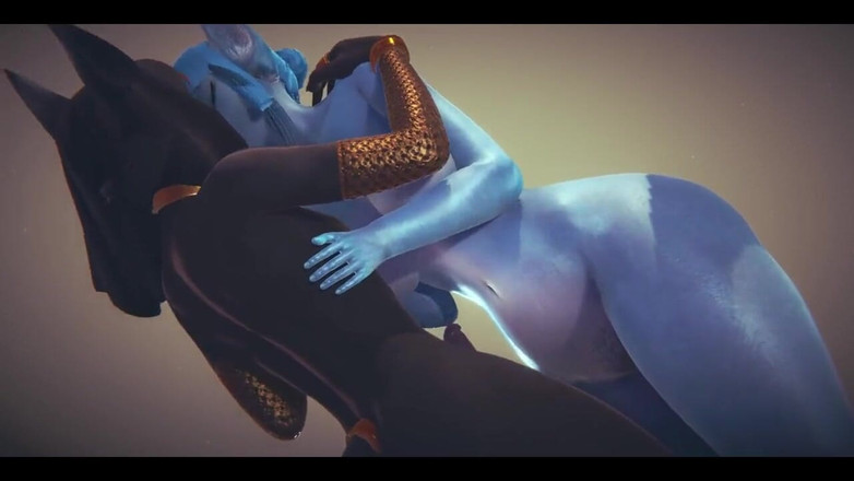 HentaiTubes: Poilu Hentai Pokemon - Glaceon hardsex avec Anubis le chien - Jeu...