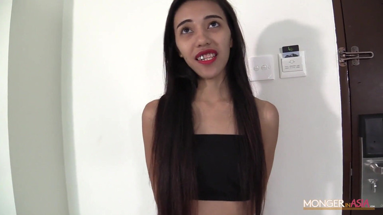 Monger In Asia: Ultra thin Asian whore inseminated and bred