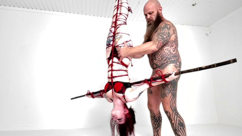 Master_Sadam: Small Rope Bunny Sucking Cock Upside Down
