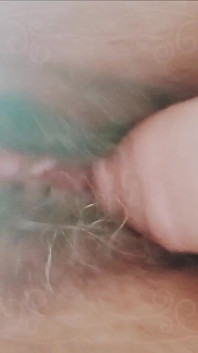 Horny Hairy Pussy Fucks His Cock