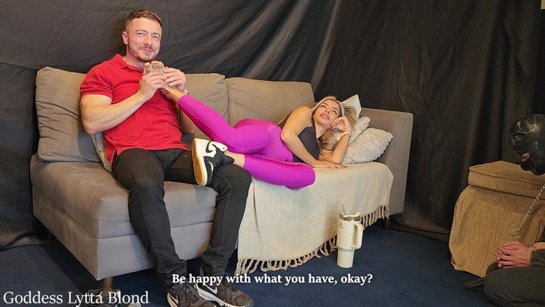 Queen Lytta ballbusting and cum lick: Cocu, léchage de sperme, épisode 9 - le cocu doit lécher Lytta les...