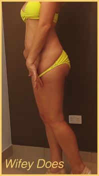 Wifey Wears a Skimpy Yellow Bikini