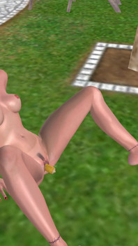 3D Animated Sex Videos: Beautiful Girl Masturbating with Corn to Orgasm