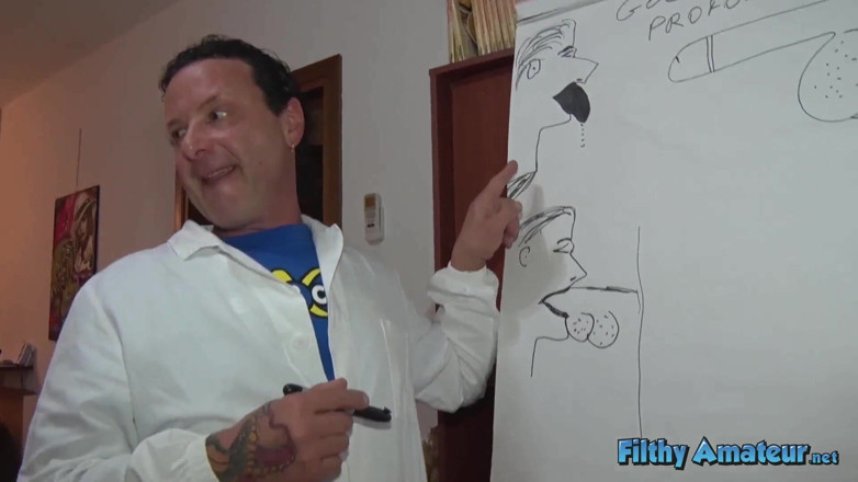 Filthy Amateur: Deepthroat lessons of whore wives