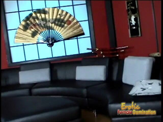 Erotic Female Domination: Ravishing Anastasia Pierce and three horny studs have fun while...