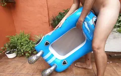 Inflatable car
