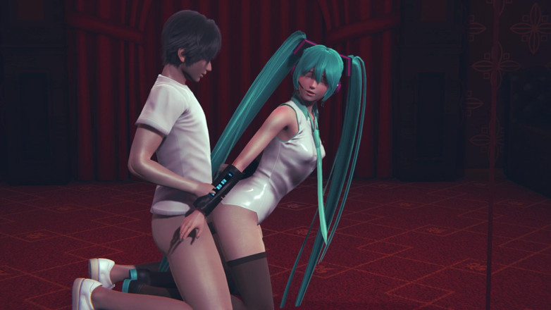 Waifu club 3D: 스트립 클럽에서 후장 따먹히는 Miku