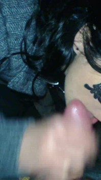 BJ Cum Facial in Public