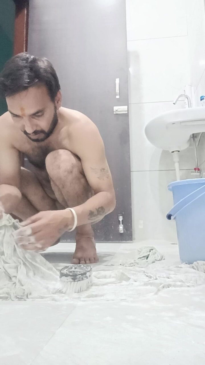 Rajasthani-old-lover: Papà si gode la masturbazione e sborrata con me