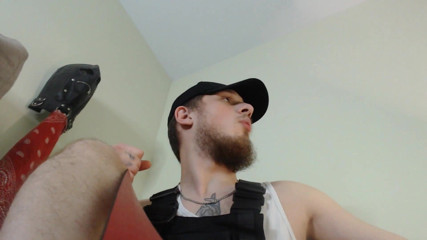 Hunky time: Alpha thẳng con cu to-balls (có lông) và bàn chân Drool-milk