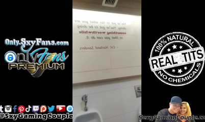 SexyGamingCouple: Another bathroom pee pissing vid