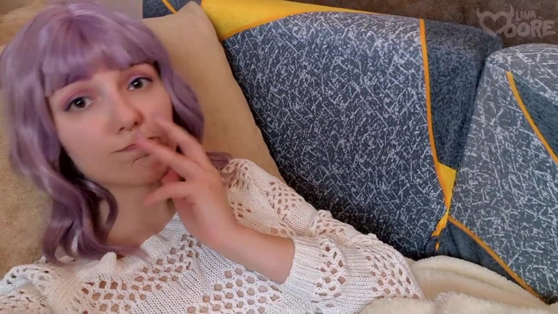 Lina Moore: Kalter winterabend ohne freund. POV-masturbation