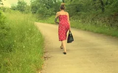 Wendy dikongkek keras di ladang anggur